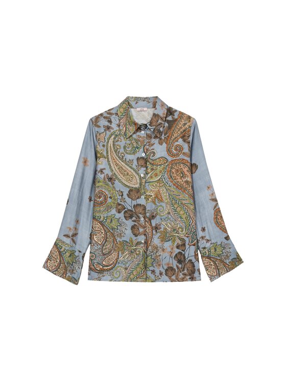 Oltre Oltre Camicia 5021J000847N0Z4 Turchese Regular Fit