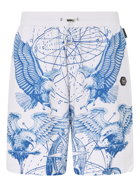 PHILIPP PLEIN PHILIPP PLEIN Szorty sportowe 29859 Biały Jogger Fit