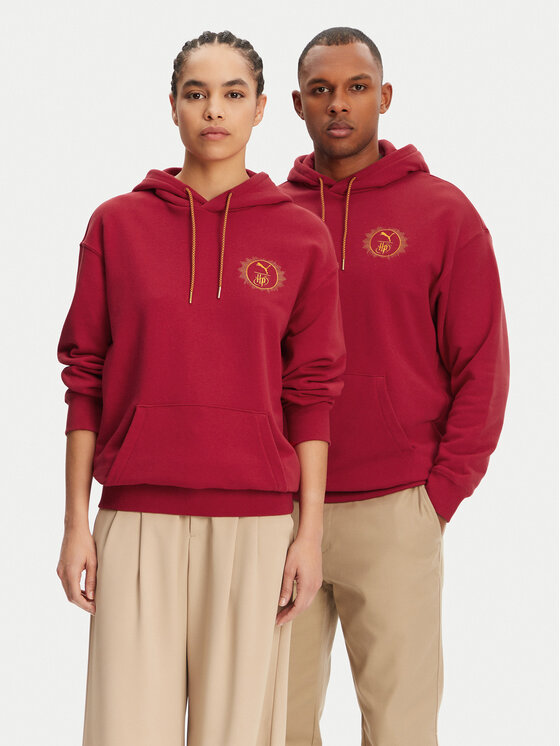 Puma Puma Bluză Unisex Harry Potter 630093 Roșu Relaxed Fit