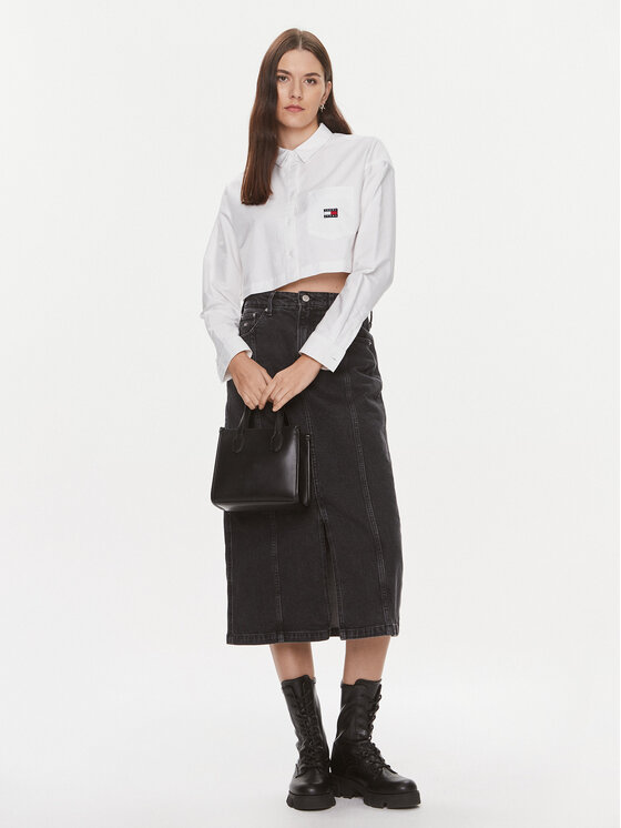 Tommy Jeans Tommy Jeans Košulja Badge DW0DW17345 Bijela Relaxed Fit
