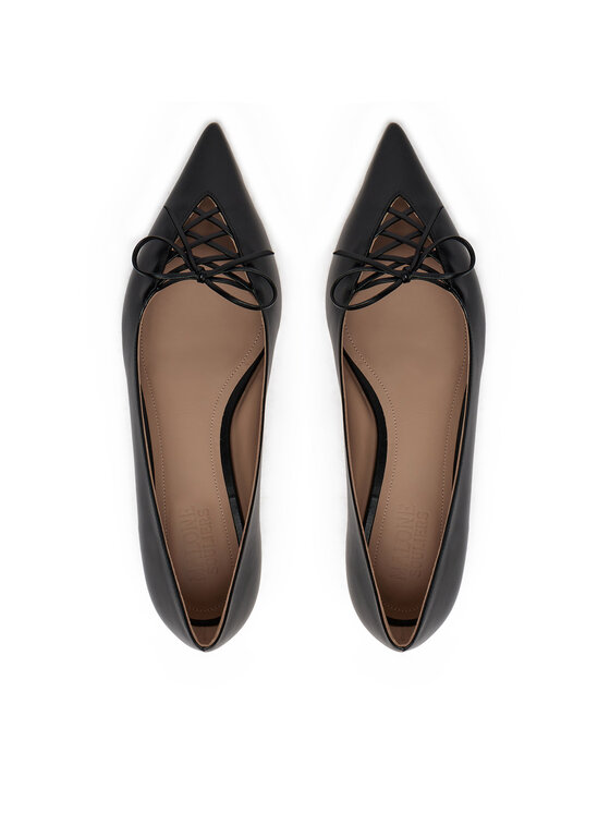 MALONE SOULIERS MALONE SOULIERS Baleriny Hedy Flat 10-4 Czarny