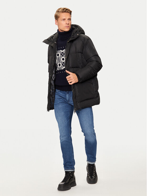 Bomboogie Bomboogie Pūkinė striukė CM8611TTNP4 Juoda Regular Fit