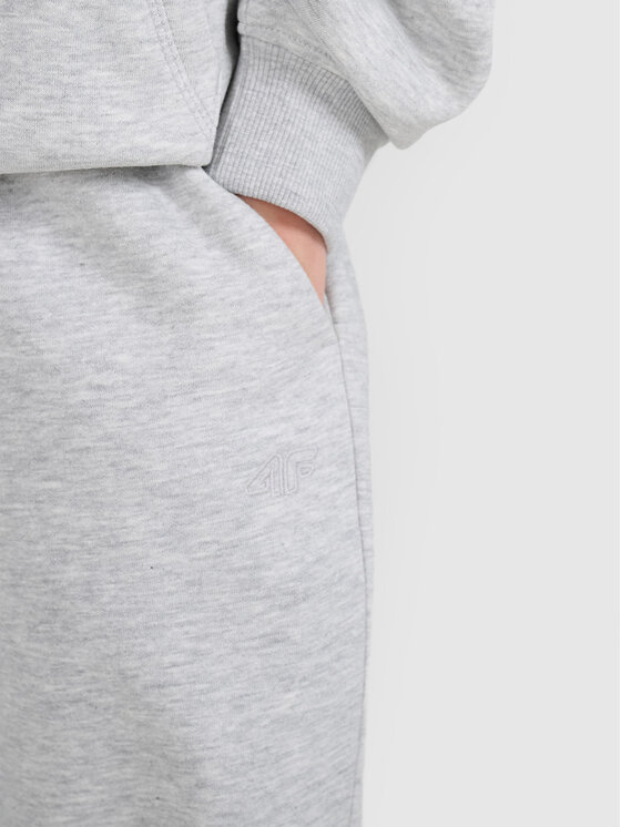 4F 4F Spodnie dresowe BASIC+ Szary Oversize