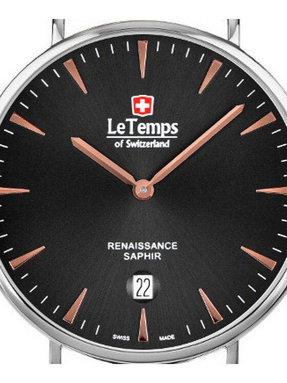 Le Temps Le Temps Zegarek LT1018.47BS01 Srebrny