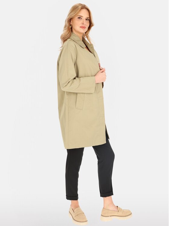 Perso Perso Kabát pro přechodné období BLE252535F Khaki Regular Fit