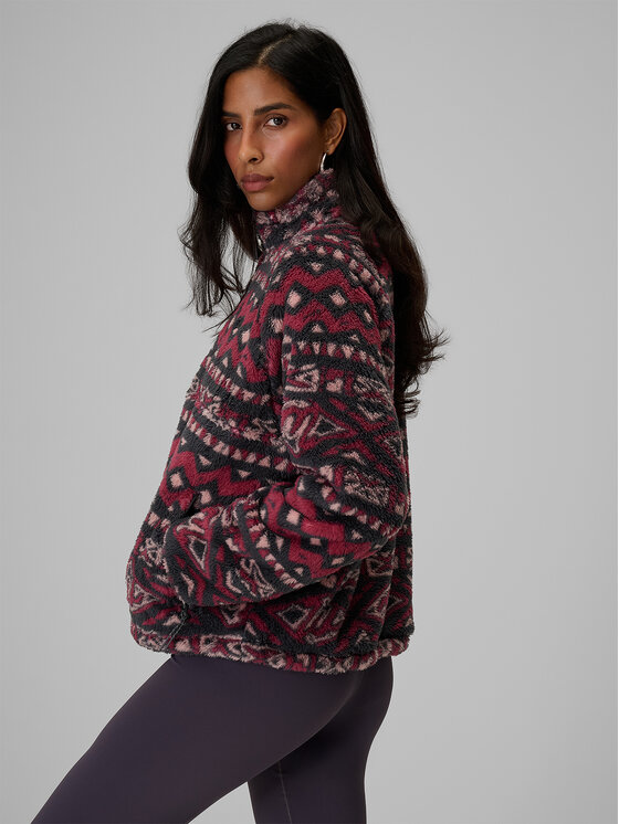 4F 4F Polar COMMERCIAL Bordowy Loose Fit
