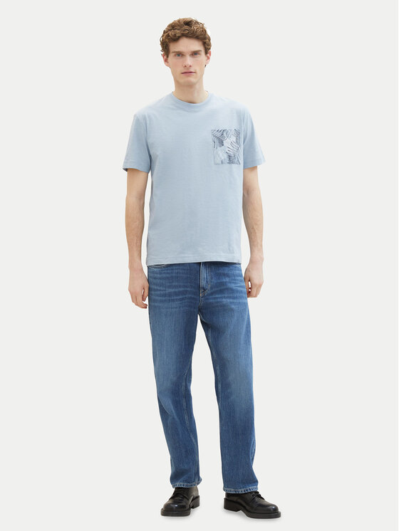 Tom Tailor Tom Tailor T-Shirt 1040945 Světle modrá Regular Fit