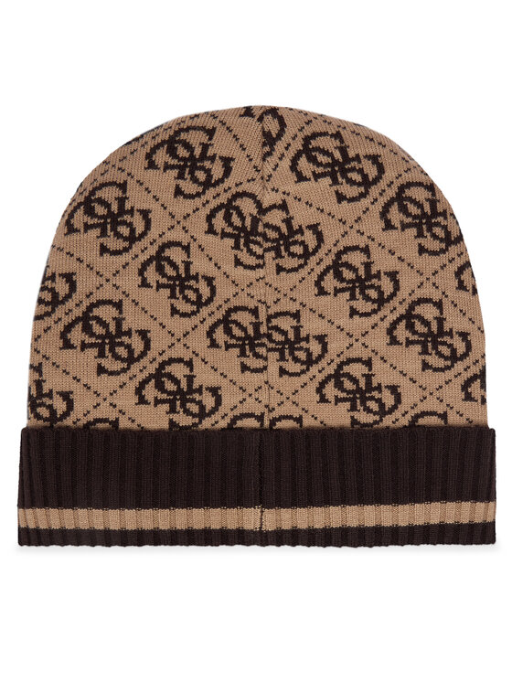 Guess Guess Komplekti kuuluvad sall ja müts GFBOXM P6102 Beež