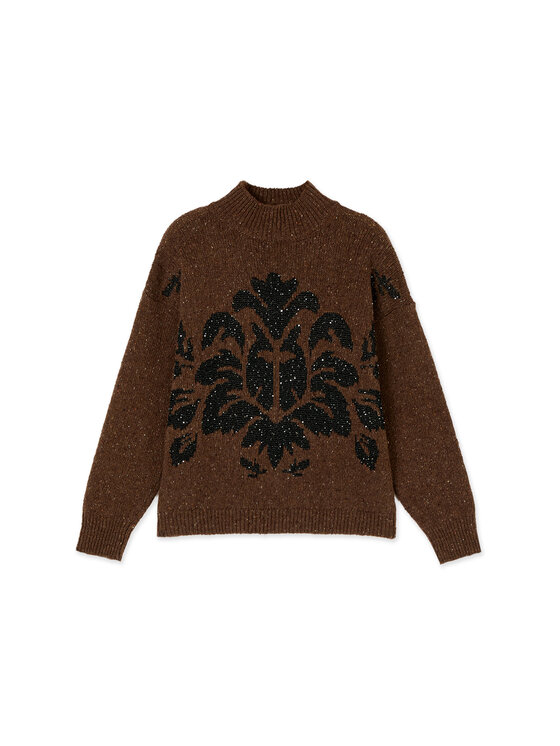 Oltre Oltre Maglione M825J006051N022 Marrone Over Fit