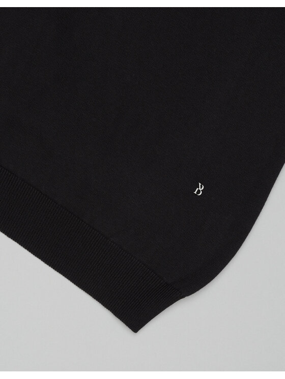 Borgio Borgio Sweter grottole_c Czarny Slim Fit