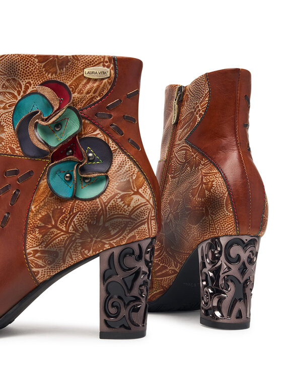 Laura Vita Laura Vita Botki Ledao 43 Bordowy