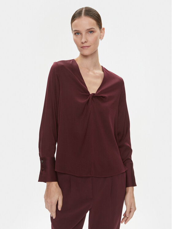 Boss Blúzka Bidinta 50499749 Červená Regular Fit