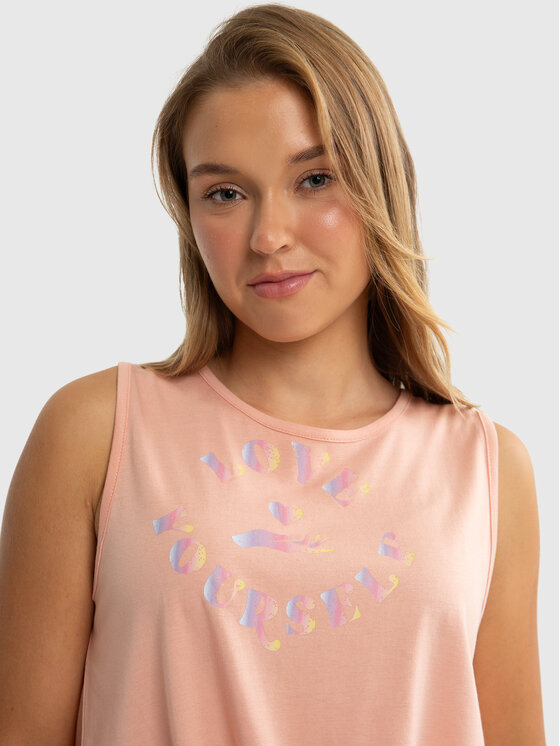BIG STAR BIG STAR Tank top JAGIENKA Różowy Basic Fit