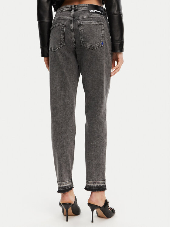 Karl Lagerfeld Jeans Karl Lagerfeld Jeans Jeans hlače A1W10041 Siva Mom Fit