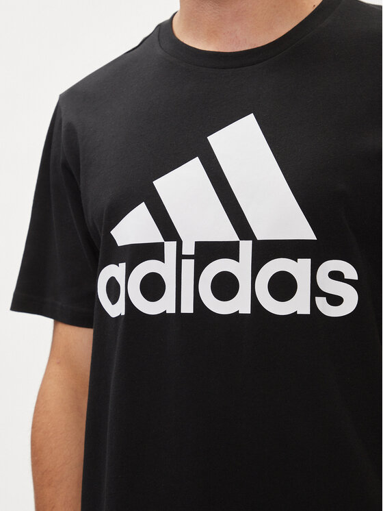 adidas adidas Tričko Essentials Single Jersey Big Logo T-Shirt IC9347 Čierna Regular Fit