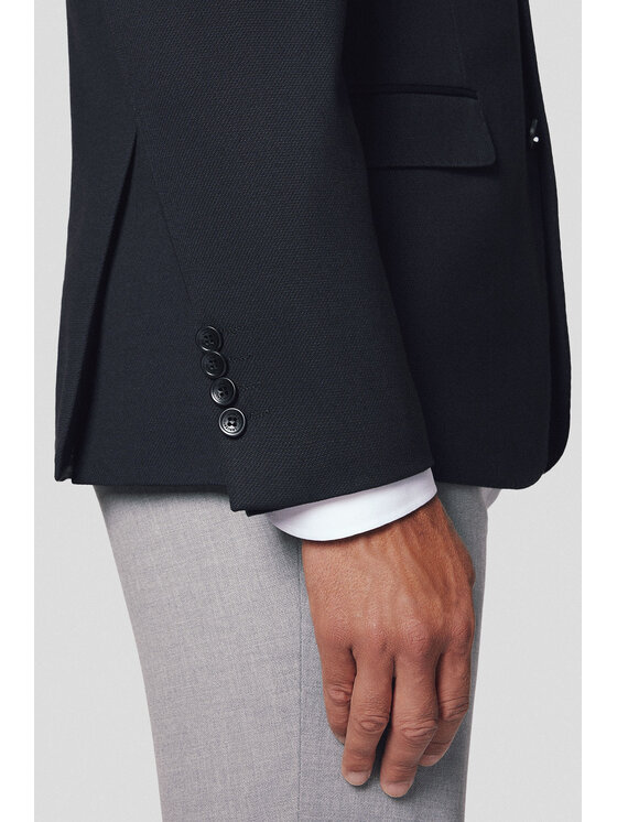 Lancerto Lancerto Marynarka Carrara MA131224000001 Czarny Slim Fit