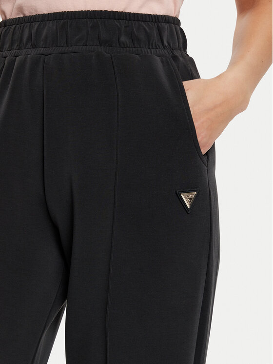 Guess Guess Teplákové nohavice V5RB11 KCAY2 Čierna Regular Fit