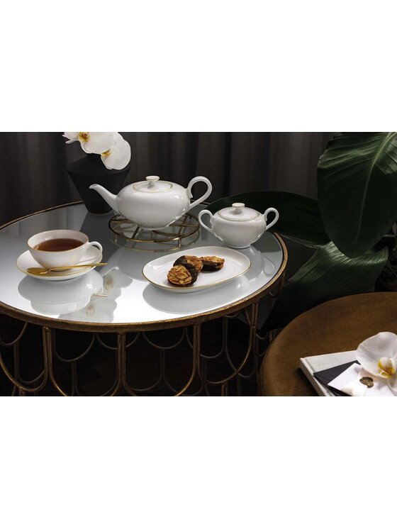 Villeroy & Boch Villeroy & Boch Talerz do serwowania Villeroy & Boch Anmut Gold Biały