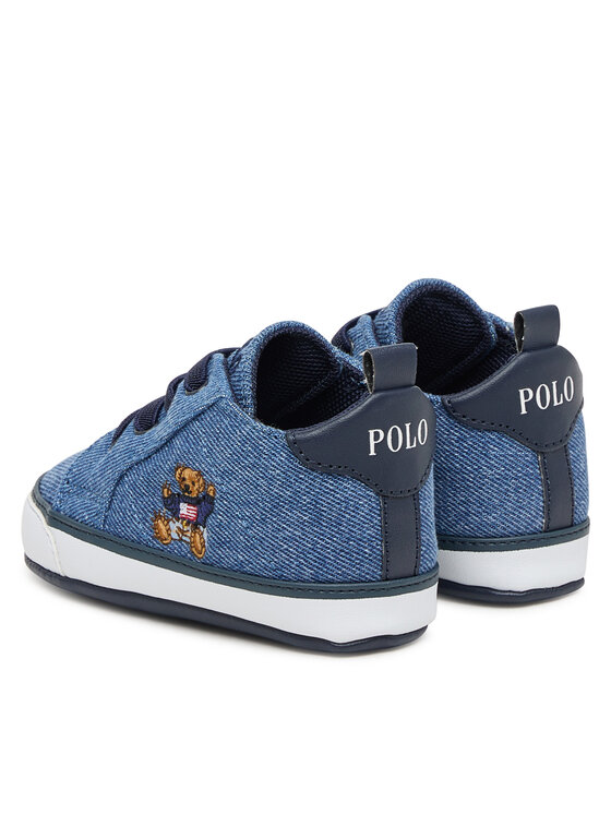 Polo Ralph Lauren Polo Ralph Lauren Scarpette per neonati Quilton Bear Gore RL03477430 Blu scuro