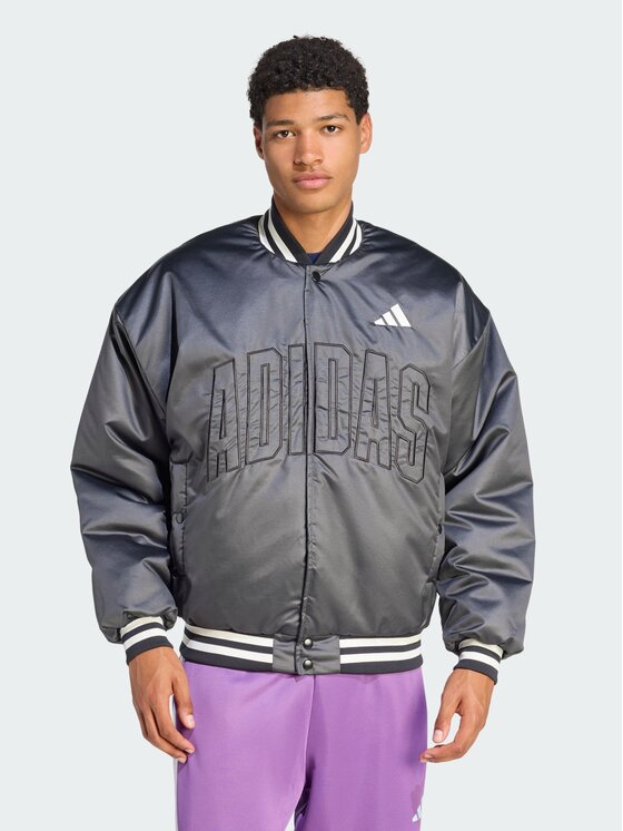 adidas adidas Kurtka bomber 161429 Czarny Loose Fit