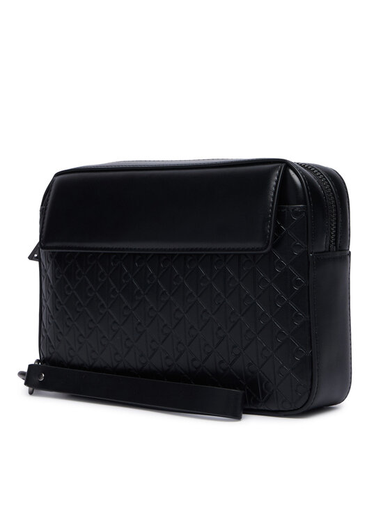 Calvin Klein Calvin Klein Maža rankinė Refined Emblem Mix Pouch W/ Hand LV04D1369G Juoda