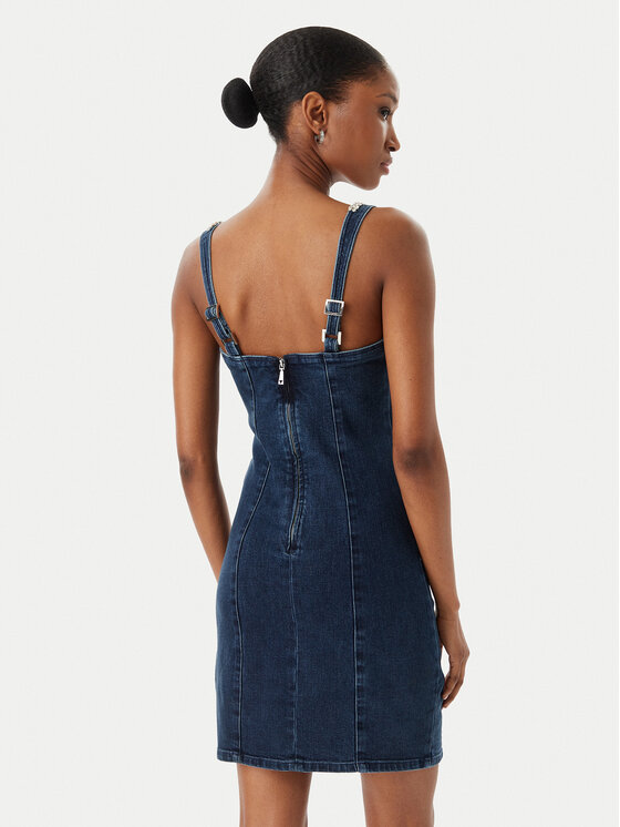 Guess Guess Jeans haljina W6RK69 D55M0 Plava Regular Fit