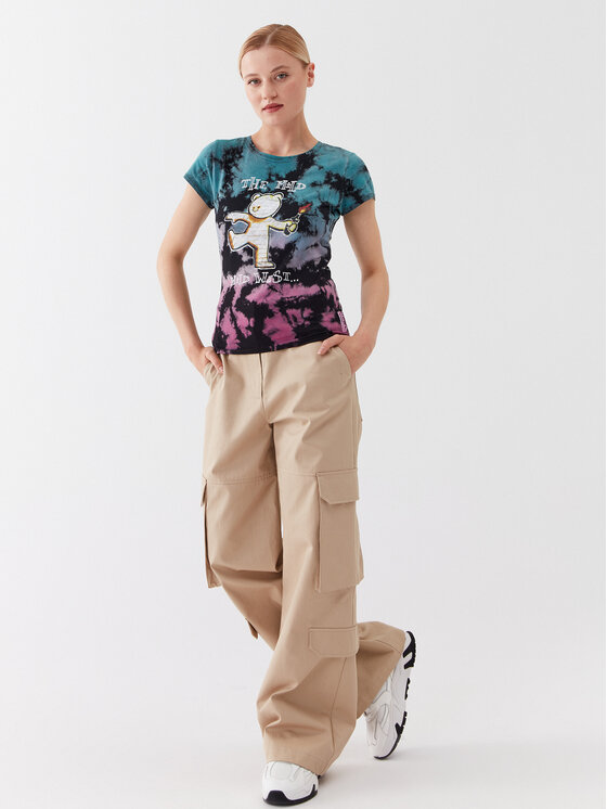 Guess Guess Marškinėliai W3YI61 K9RM1 Spalvota Slim Fit