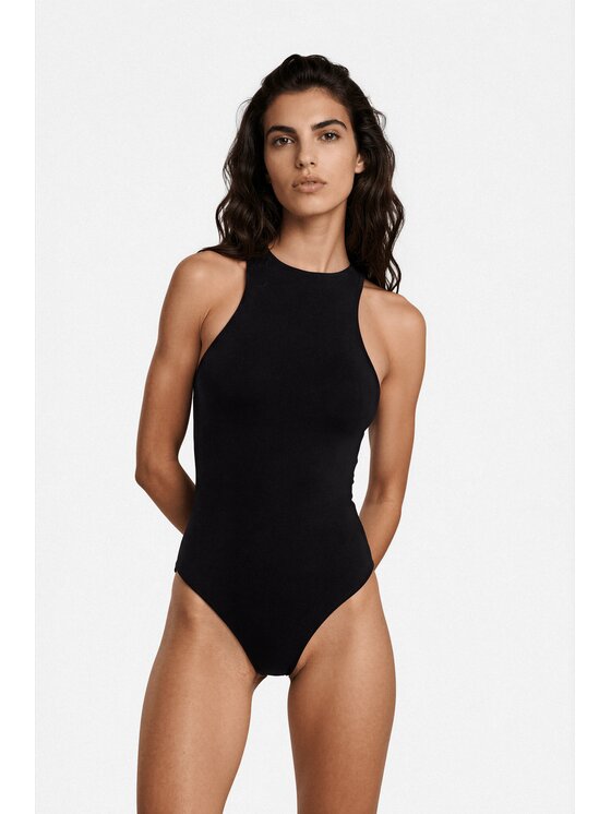 LE POSSÉ LE POSSÉ Body BW Czarny Slim Fit