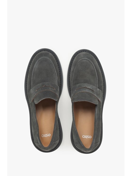 Estro Estro Mokasíny ER00115639 Šedá