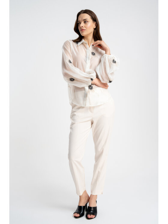 CLICK CLICK Πουκάμισο 10-6845 Λευκό Relaxed Fit