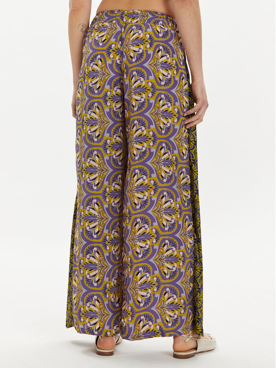 Iconique Iconique Pantaloni di tessuto Sharon IC24-100 Multicolore Relaxed Fit