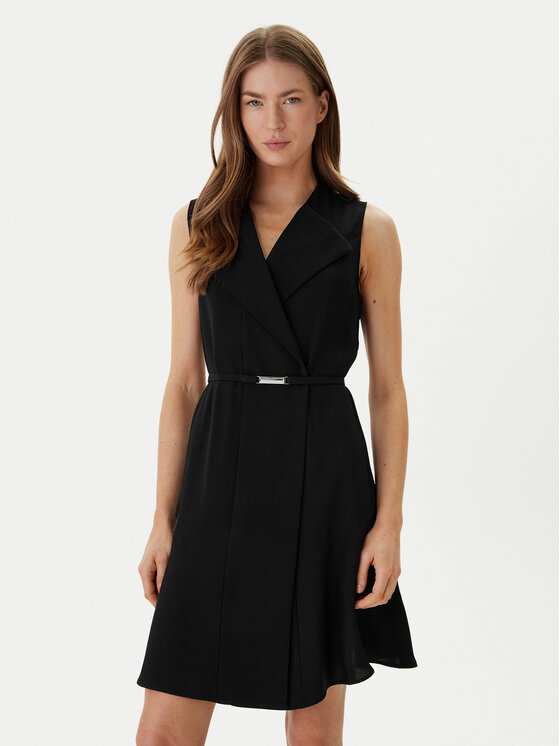 BOSS BOSS Kokteiļkleita Dimosa 50554224 Melns Regular Fit