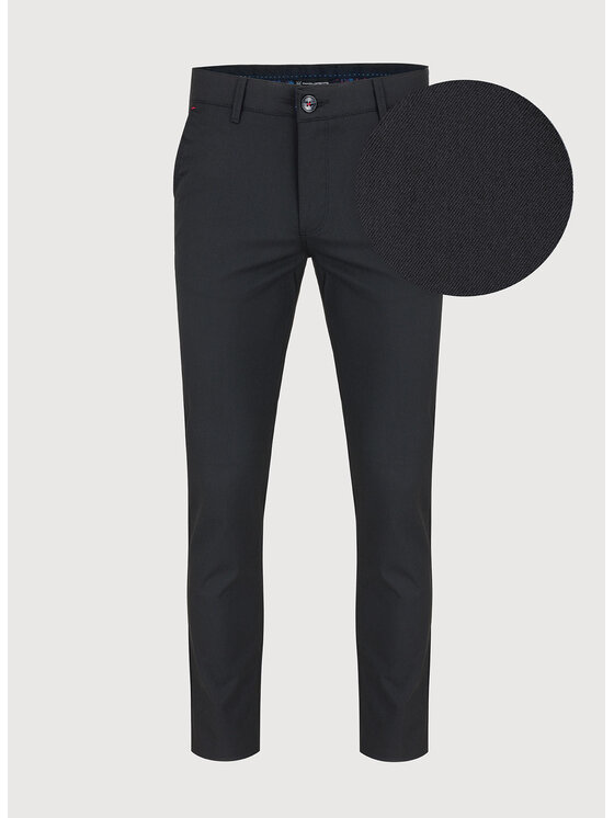 Pako Lorente Pako Lorente Spodnie materiałowe P22WF-WX-006 Czarny Slim Fit