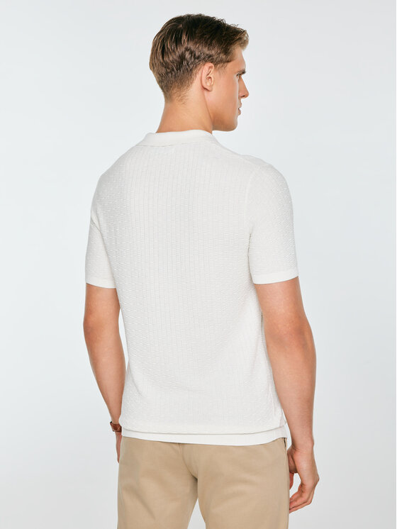 BIG STAR BIG STAR Sweter ENZO Biały Basic Fit