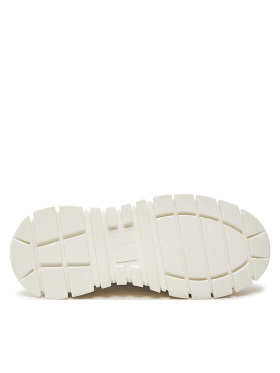 Tommy Jeans Tommy Jeans Sneakersy Tjw Vulc Flatform Lc Mix Media EN0EN02569 Écru
