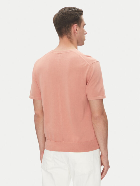 Calvin Klein Calvin Klein T-Shirt Supima LV04LC333G Koralowy Regular Fit