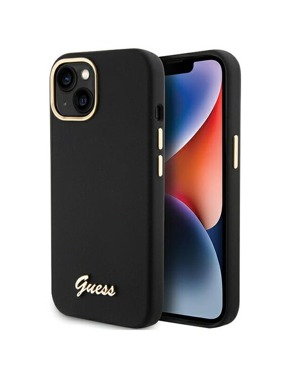 Etui na telefon Guess, Czarne, iPhone 15 Pro