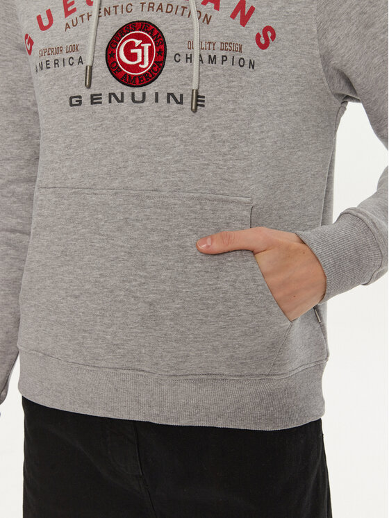 Guess Jeans Guess Jeans Mikina W4BQ20 KC811 Šedá Regular Fit