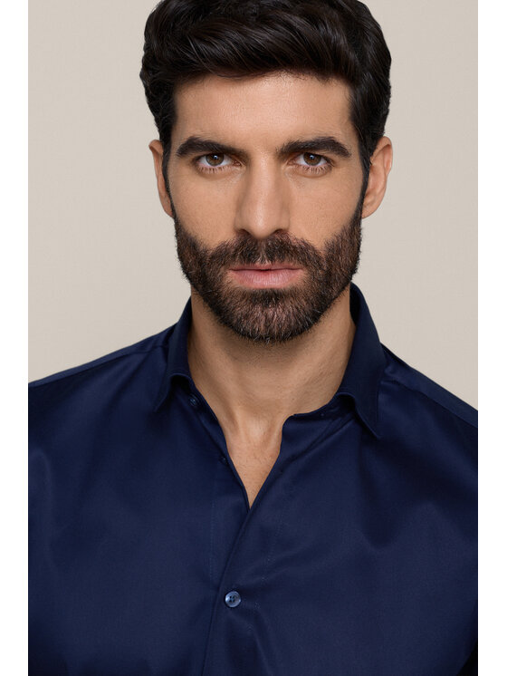 Lancerto Lancerto Koszula Gaia KO073226000014 Granatowy Slim Fit