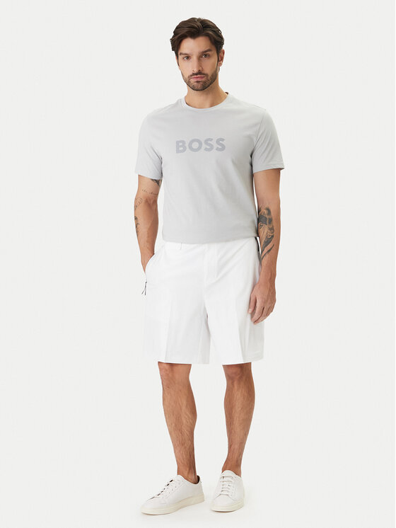BOSS BOSS Marškinėliai 50491706 Pilka Regular Fit