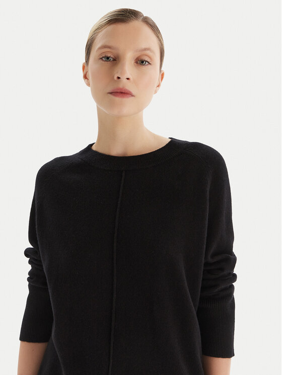 KAOS KAOS Sweter RI1KT003 Czarny Regular Fit