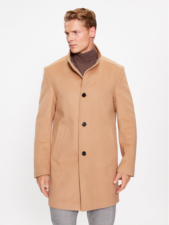 JOOP! JOOP! Vilnonis paltas 30037689 Ruda Regular Fit