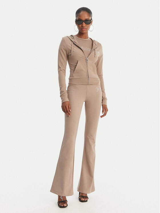 Juicy Couture Juicy Couture Teplákové kalhoty Christine JCWBJ126309 Béžová Flared Leg