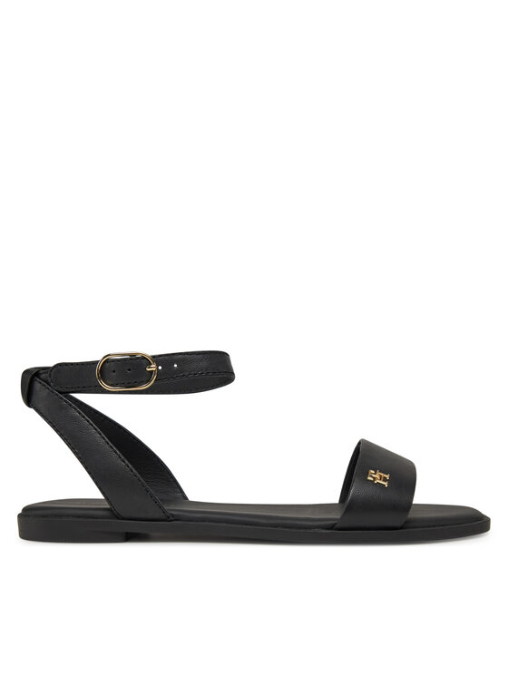 Tommy Hilfiger Tommy Hilfiger Σανδάλια Ankle Strap Leather Sandal FW0FW08422 Μαύρο