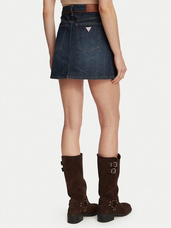 Guess Jeans Guess Jeans Дънкова пола W6BD0Q D1804 Тъмносин Regular Fit