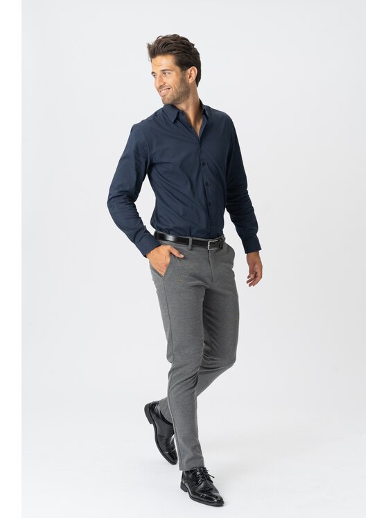 TeeShoppen TeeShoppen Koszula 'Perform Collection' Granatowy Regular Fit