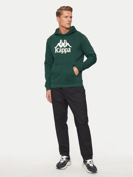 Kappa Kappa Felpa Malmo 3 Auth Kontemporary 341M43W Verde Regular Fit
