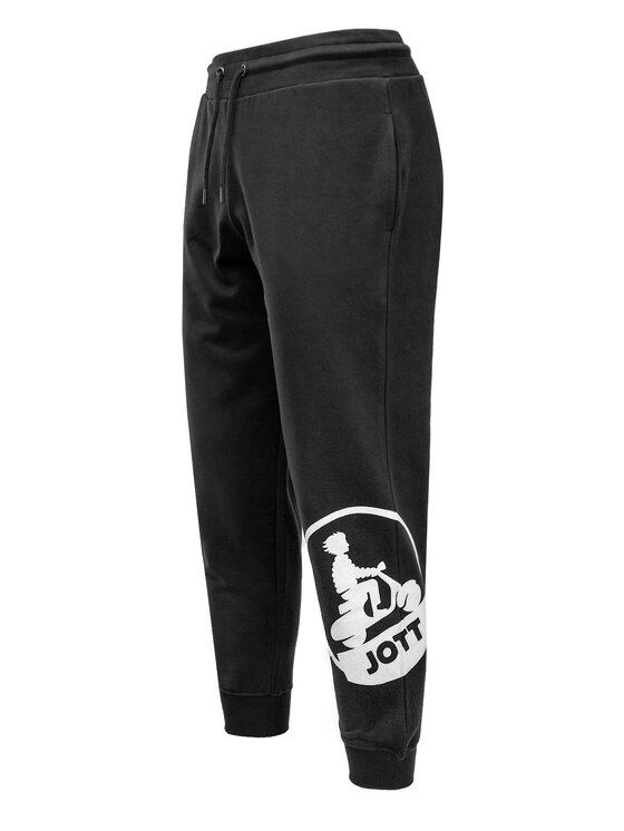 Jott Jott Spodnie dresowe Moledo Logo Czarny Regular Fit