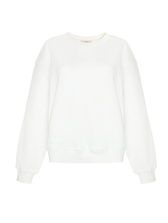 Duende Duende Bluza Zoe Sweatshirt Biały Regular Fit