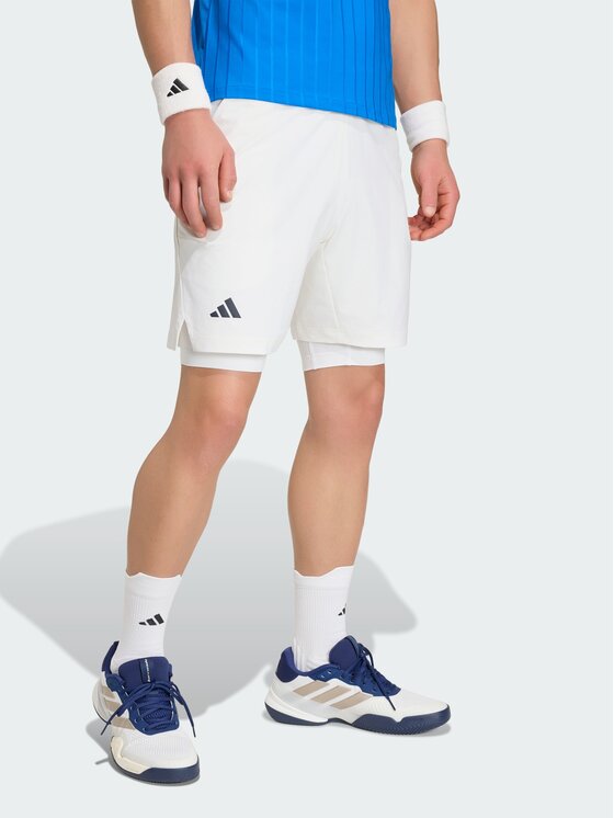 adidas adidas Szorty tenisowe 161758 Biały Regular Fit